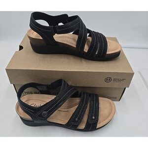 New Clarks Calenne Carmen Women's Sandals 7.5 M Wide Resort Vacation Casual